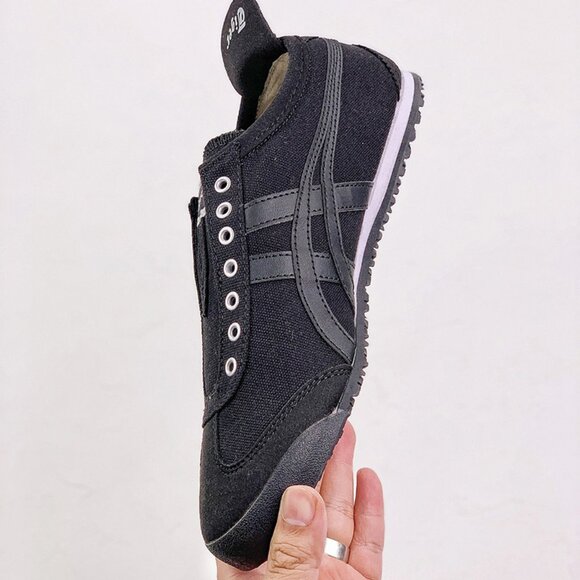 Onitsuka Tiger Mexico 66 Canvas Dark Gray Sneakers - Picture 6 of 8